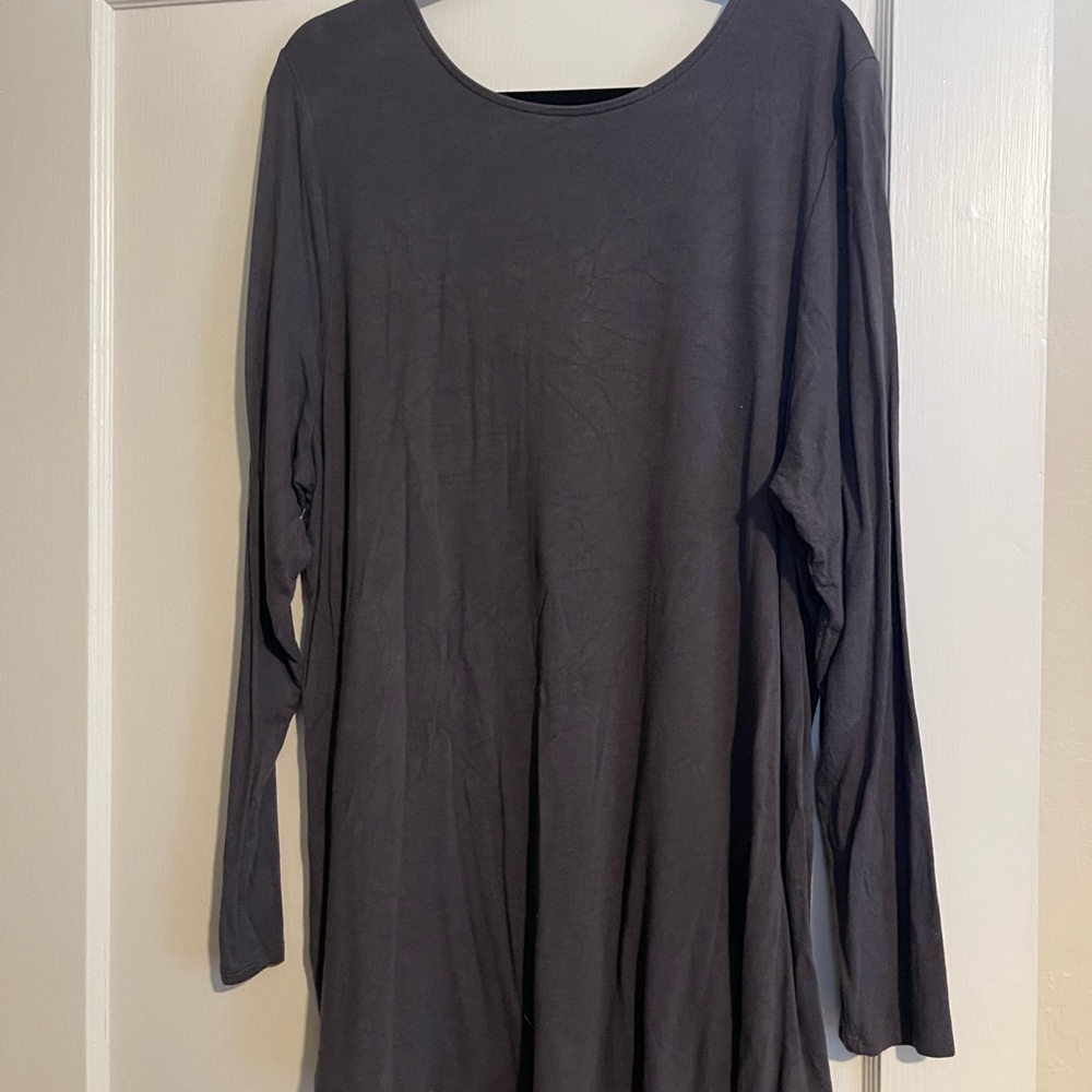 Torrid Women's Gray Long Sleeve Top - Picture 2 of 2